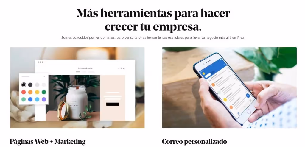 sitio creador godaddy