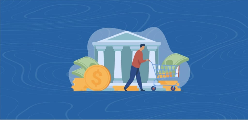 Ilustración de banco