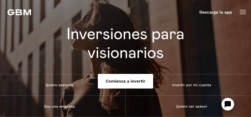 Plataforma de inversión GBM México