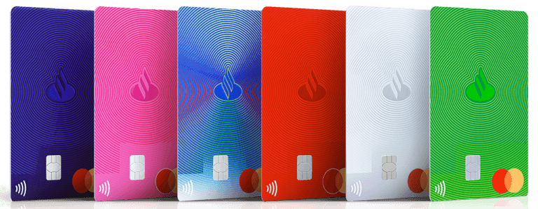 Tarjetas Santander Like U múltiples colores