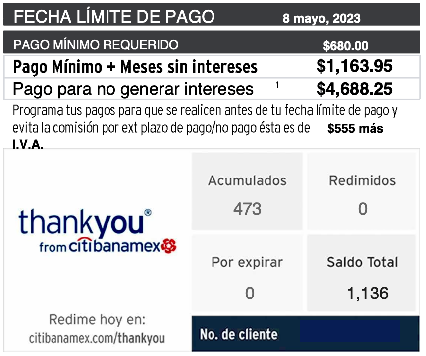 Cómo consultar mis ThankYou Points