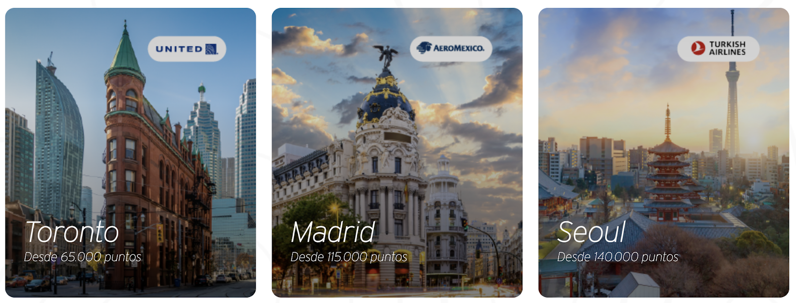 Vuelos con tus ThankYou Points