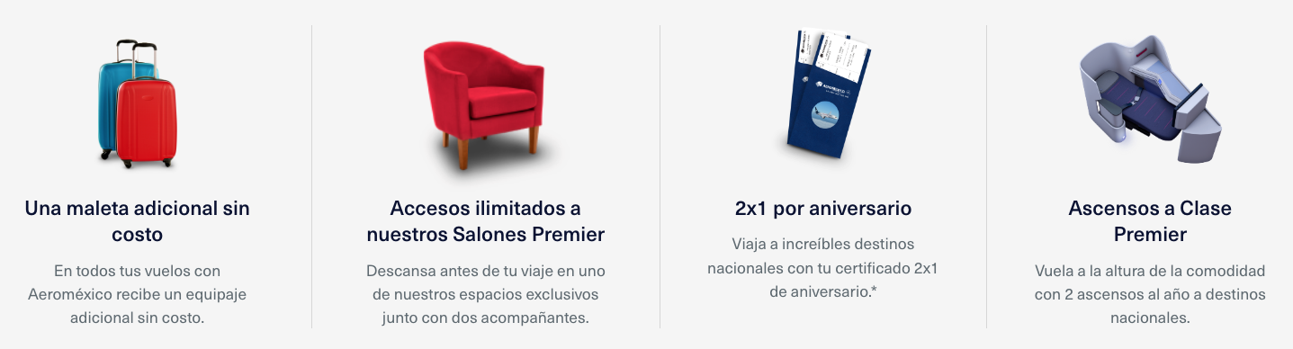 Beneficios de Aeroméxico Rewards