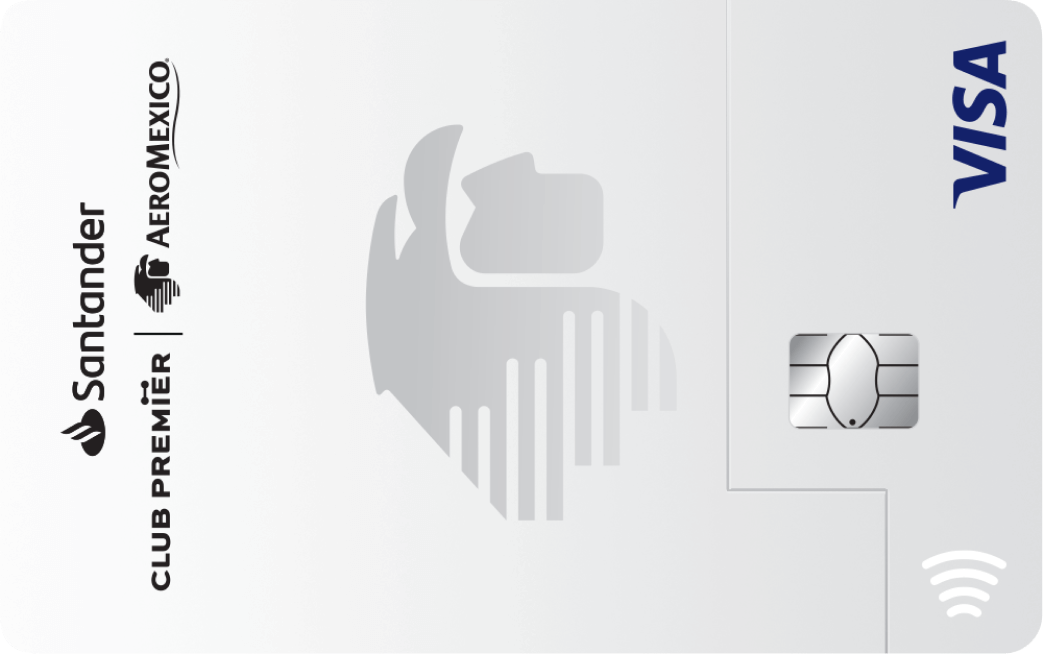 Tarjeta de crédito Aeroméxico blanca