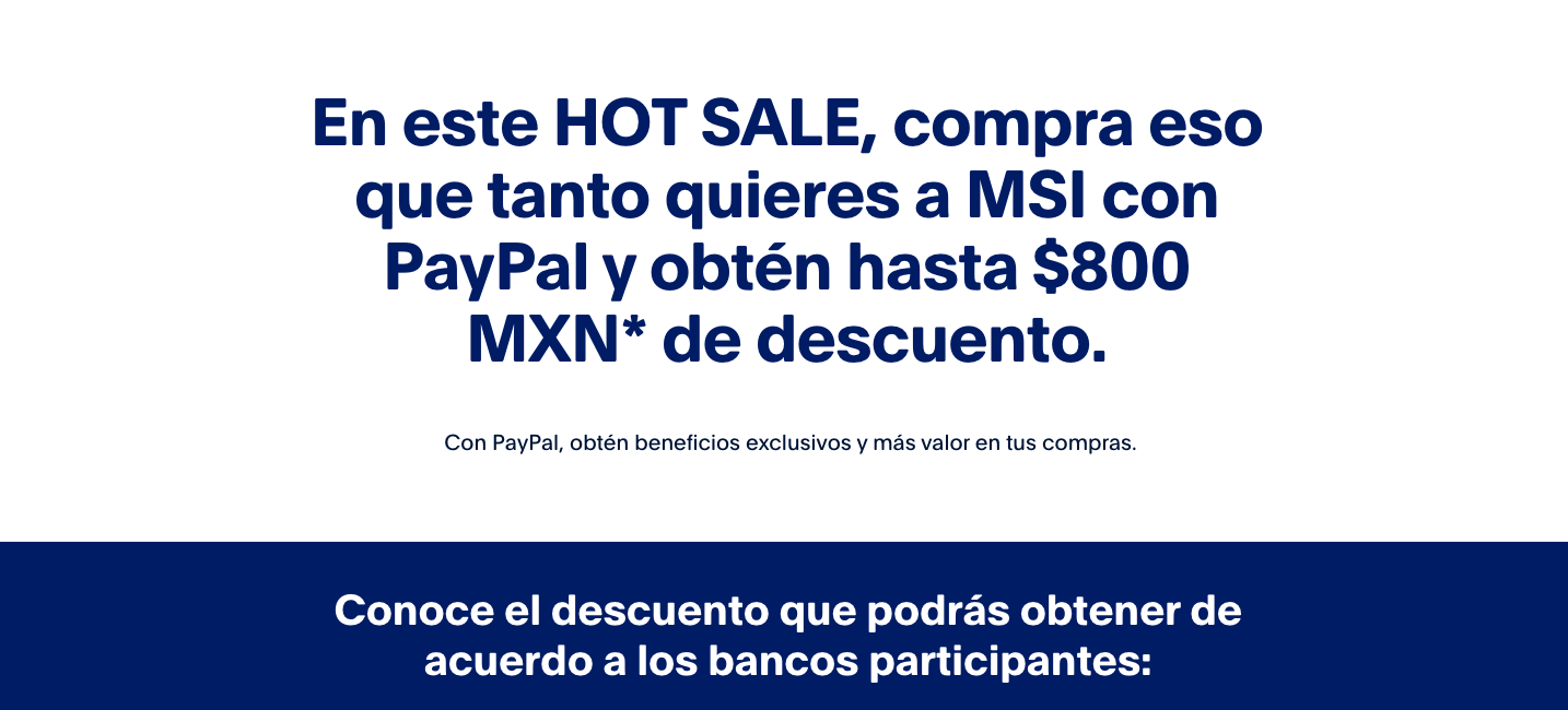 Hot Sale 2026 con PayPal
