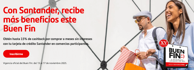 Anticipo de promociones Santander Buen Fin 2025